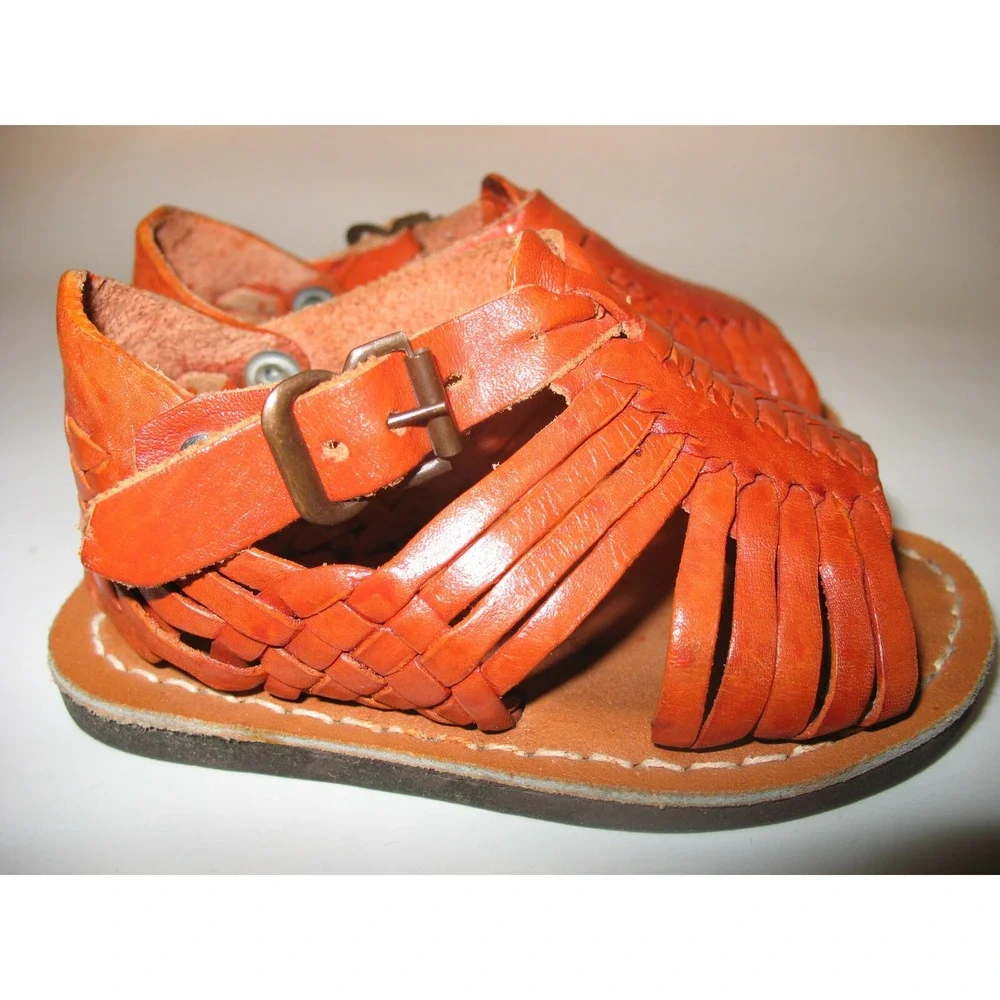 Genuine D'Santy Huaraches‎ childrens toddlers size 2 leather sandals